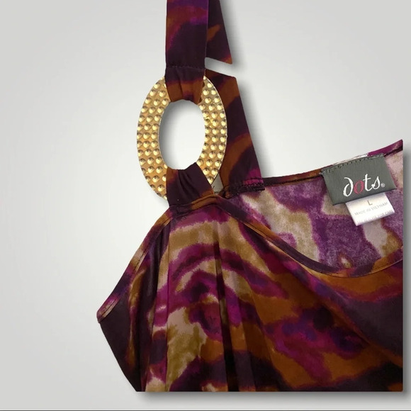 Dots Cold Shoulder Blouse - Picture 5 of 5